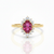 Princess-Inspired Oval Ruby with Brilliant Halo