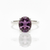 Oval Rhodolite Sterling Silver Ring