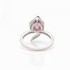 The Eternal Duo | Pear Ruby & Diamond Solitaire