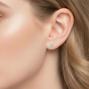 Pear-Shaped Opal and Diamond Sweeping Flame Earrings