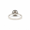 Round Smoky Topaz Sterling Silver Ring