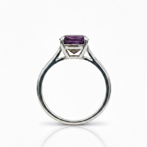 Oval Rhodolite Sterling Silver Ring